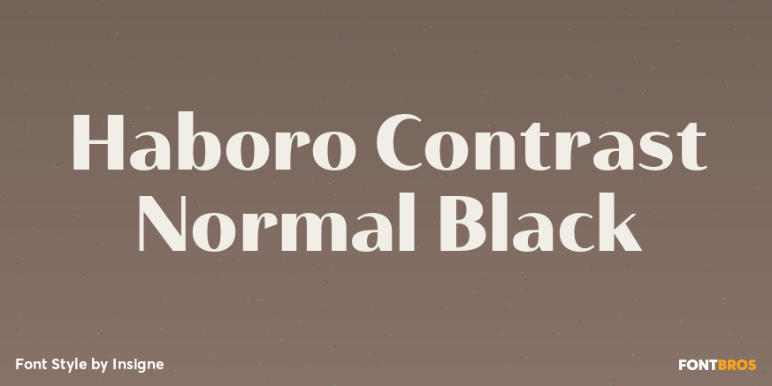 Haboro Contrast Normal Black Poster