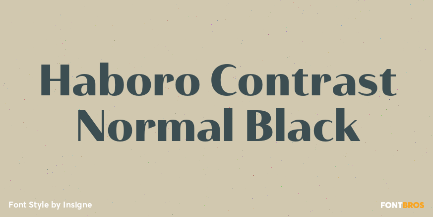 Haboro Contrast Normal Black Poster