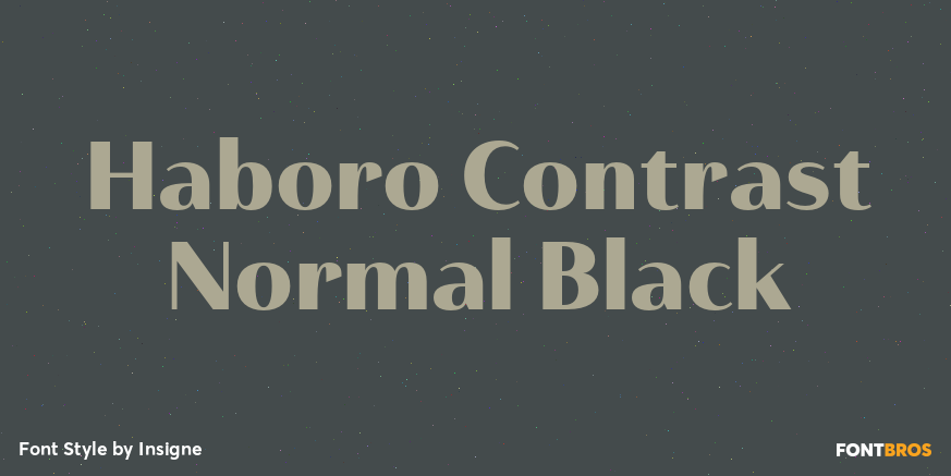 Haboro Contrast Normal Black Poster