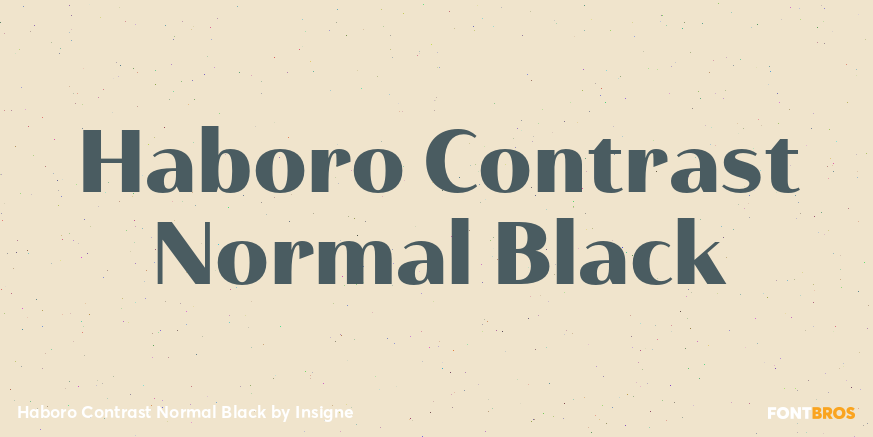 Haboro Contrast Normal Black Poster