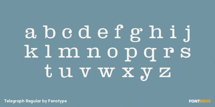 Telegraph Regular Font Poster #3