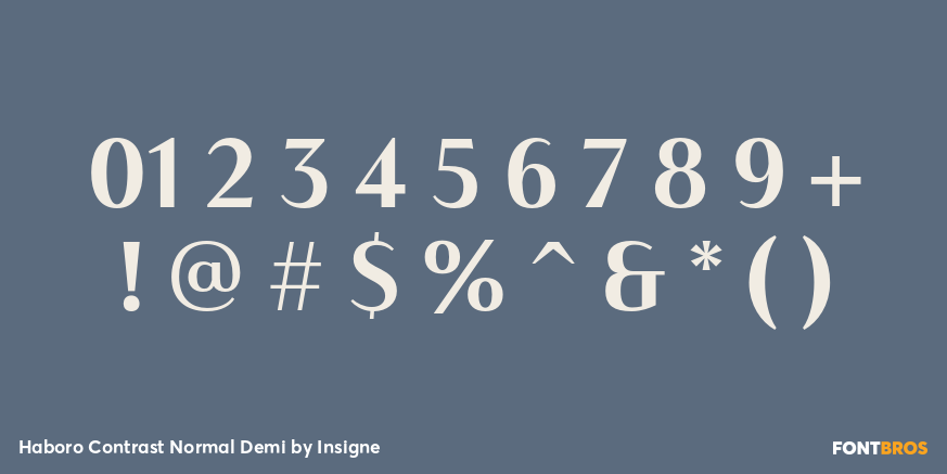 Haboro Contrast Normal Demi Font Poster #4