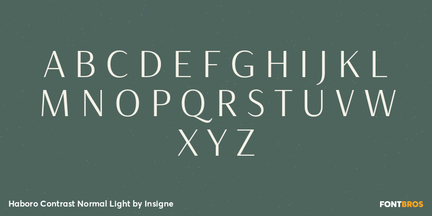 Haboro Contrast Normal Light Font Poster #2