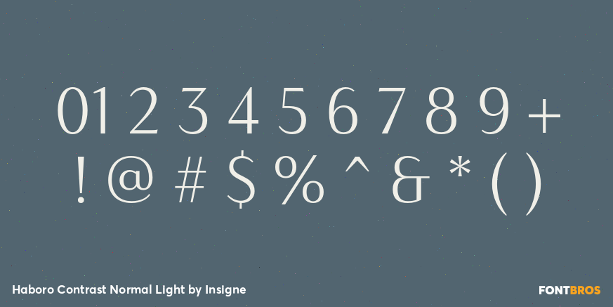 Haboro Contrast Normal Light Font Poster #4