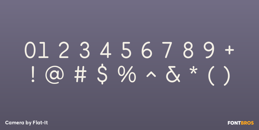 Camera Font Poster #4