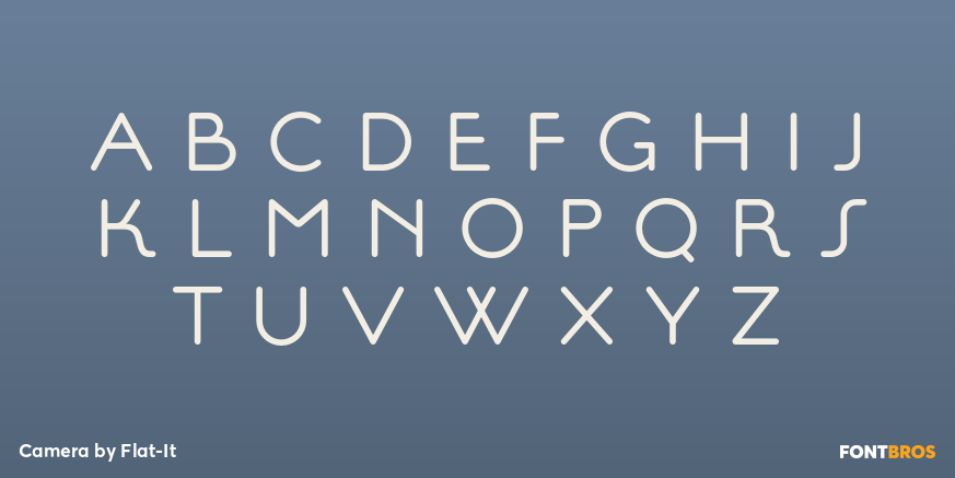 Camera Font Poster #2