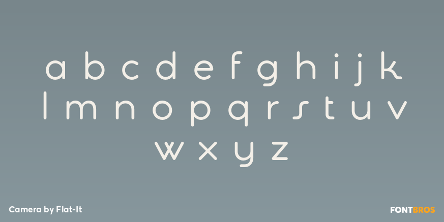 Camera Font Poster #3