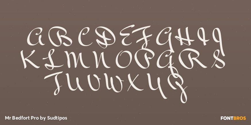 Mr Bedfort Pro Font Poster #2
