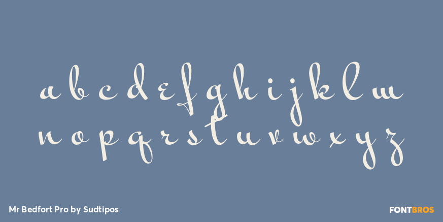 Mr Bedfort Pro Font Poster #3