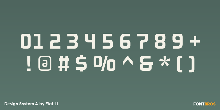 Design System A Font Poster #1