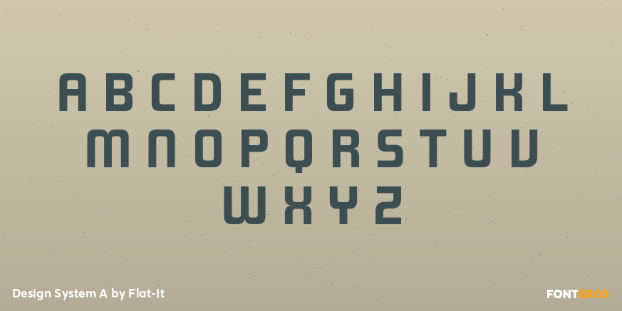 Design System A Font Poster #1