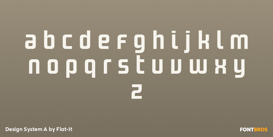 Design System A Font Poster #1