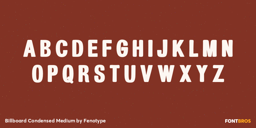 Billboard Condensed Medium Font Poster #2