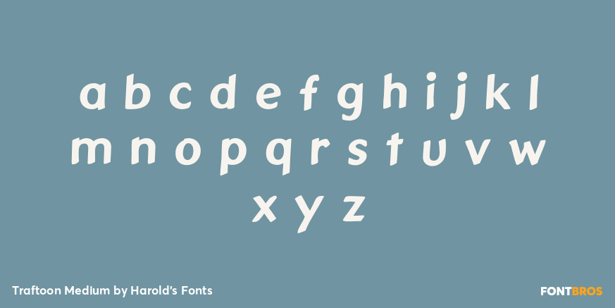 Traftoon Medium Font Poster #3