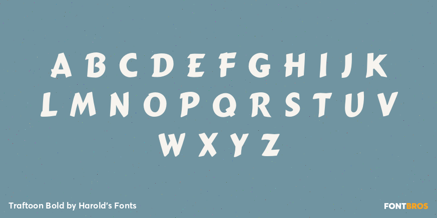 Traftoon Bold Font Poster #2