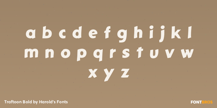 Traftoon Bold Font Poster #3