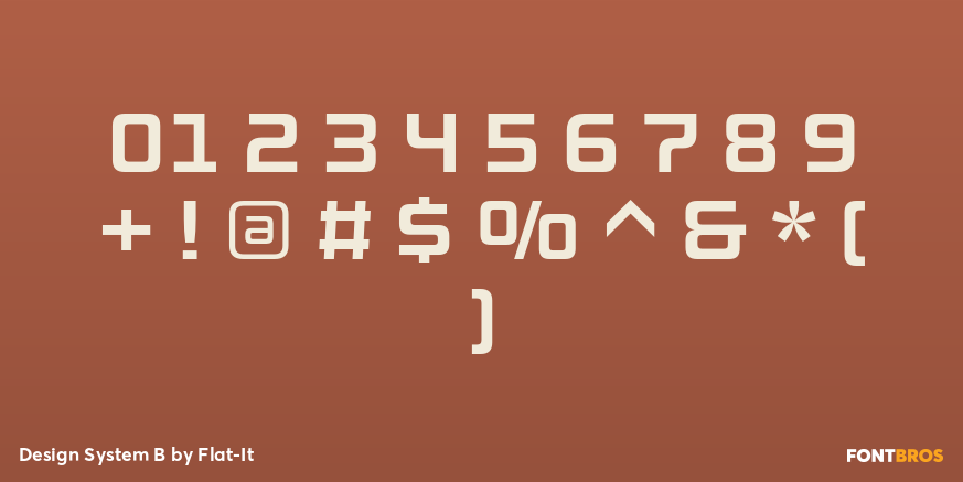 Design System B Font Poster #1