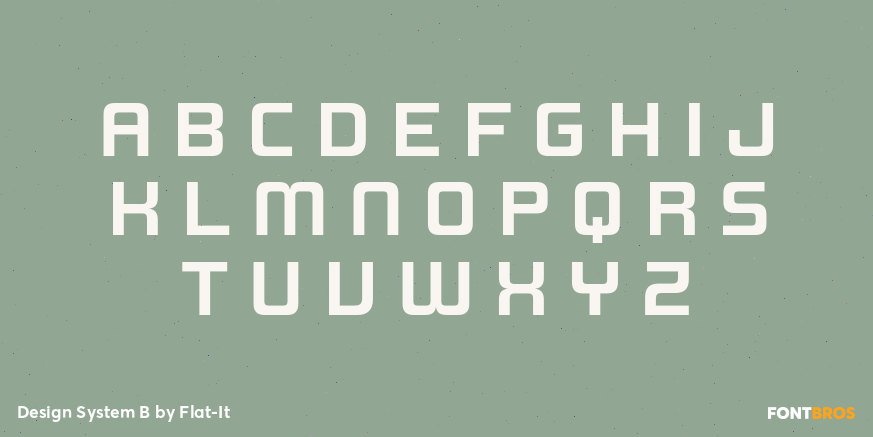 Design System B Font Poster #1