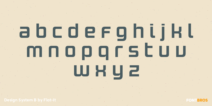 Design System B Font Poster #1