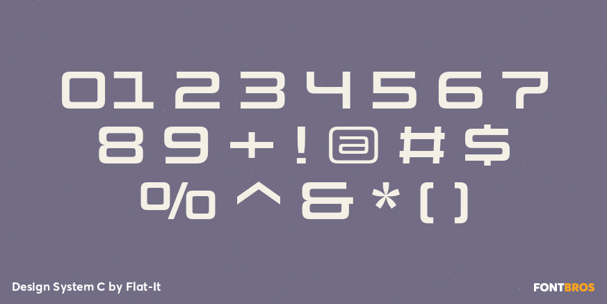 Design System C Font Poster #1