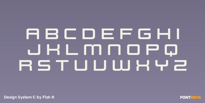 Design System C Font Poster #1