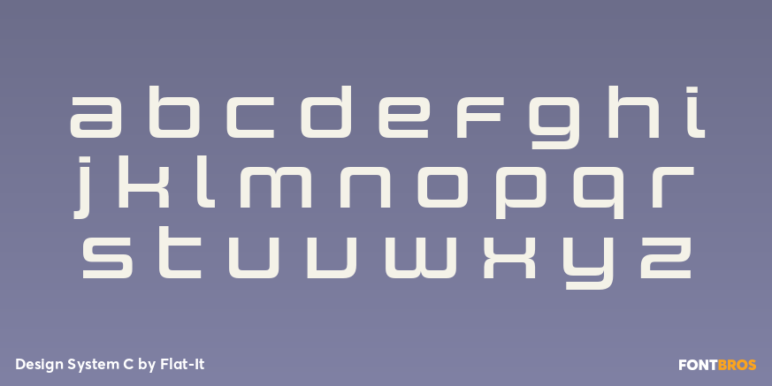 Design System C Font Poster #1