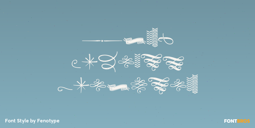 Catsy Printed Ornaments Poster