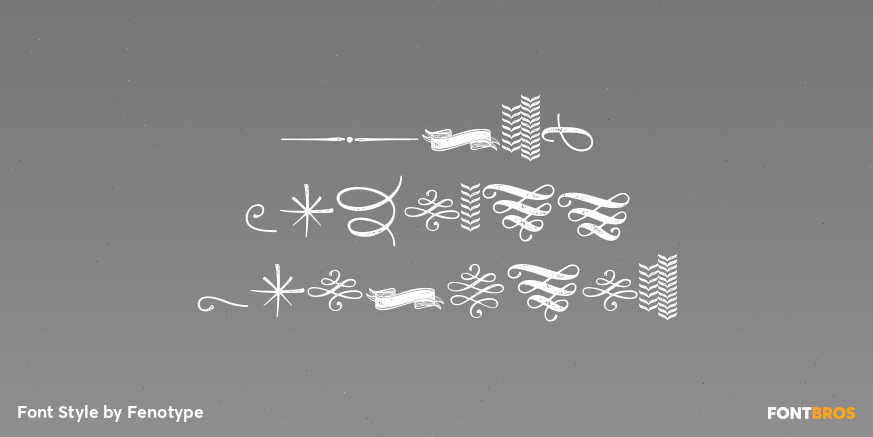 Catsy Printed Ornaments Poster