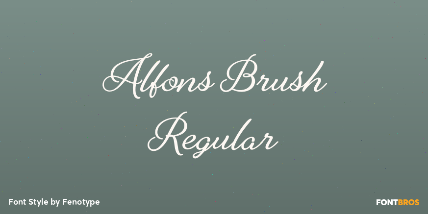 Alfons Brush Regular Poster