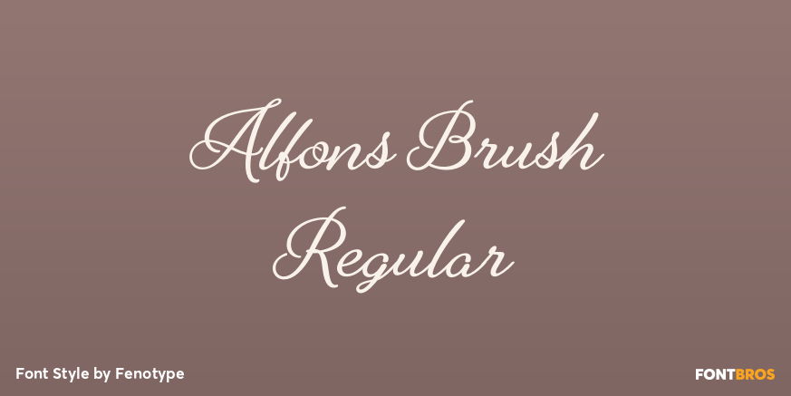Alfons Brush Regular Poster