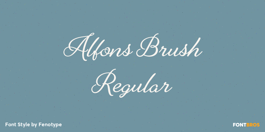 Alfons Brush Regular Poster