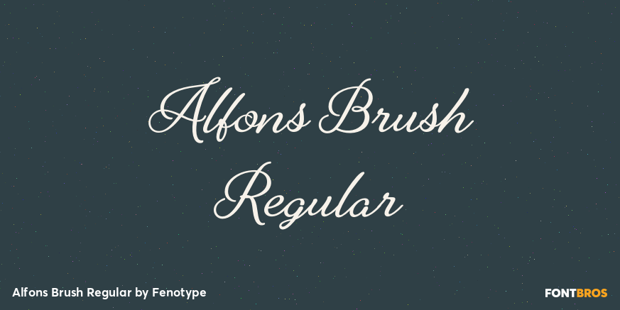 Alfons Brush Regular Poster