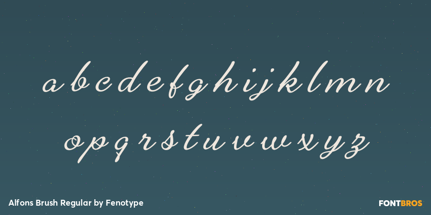 Alfons Brush Regular Font Poster #3