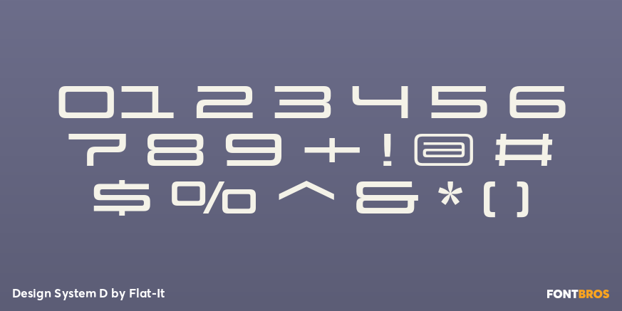 Design System D Font Poster #1