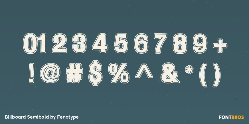 Billboard Semibold Font Poster #1