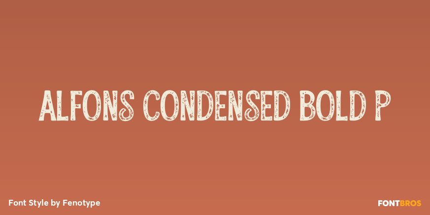 Alfons Condensed Bold P Poster