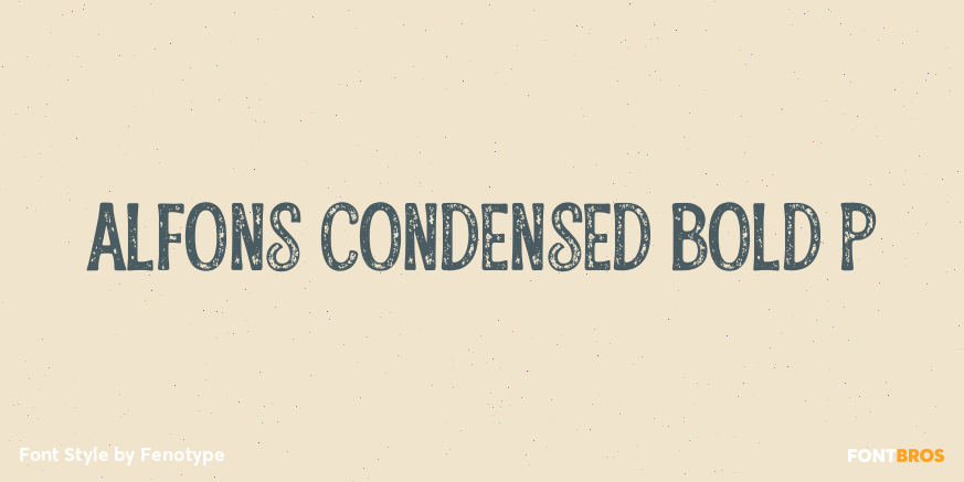 Alfons Condensed Bold P Poster