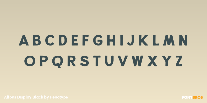 Alfons Display Black Font Poster #3