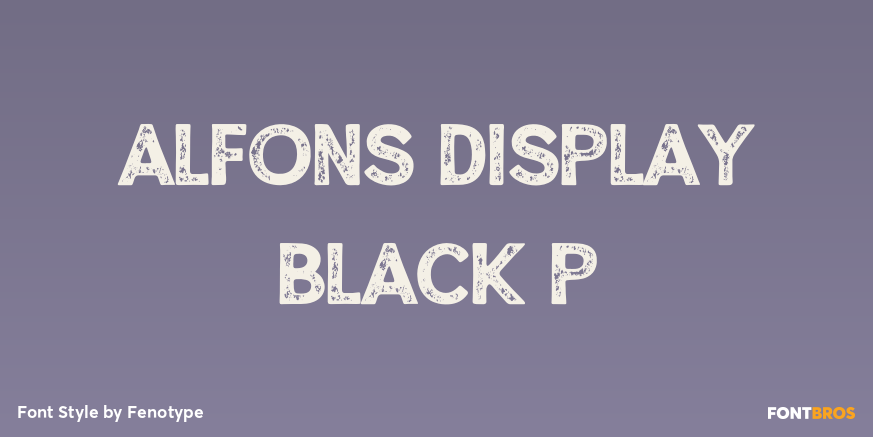Alfons Display Black P Poster