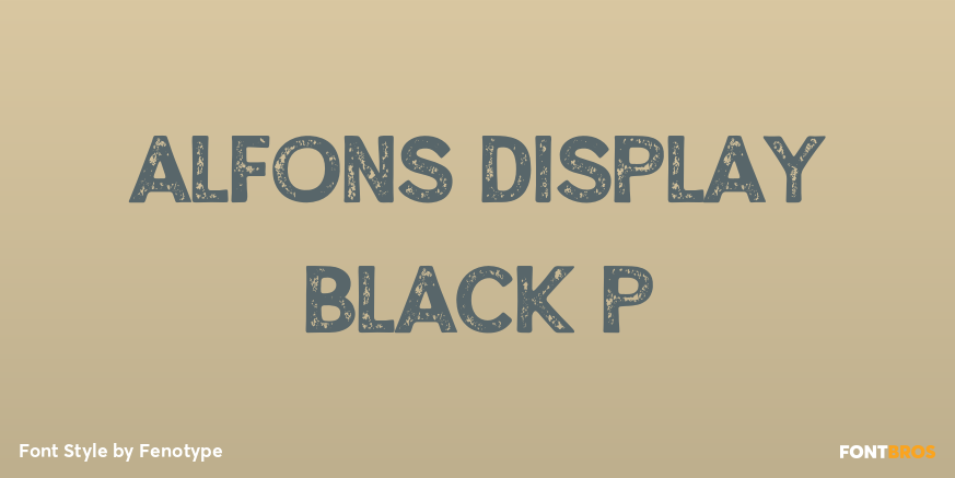 Alfons Display Black P Poster