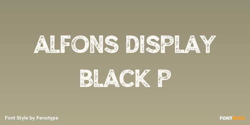 Alfons Display Black P Poster