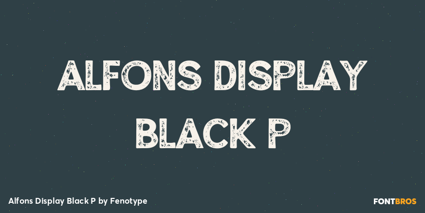 Alfons Display Black P Poster