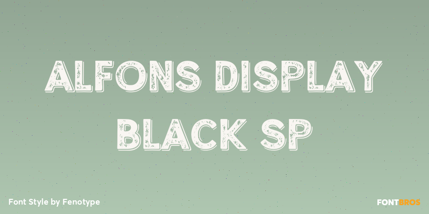 Alfons Display Black SP Poster