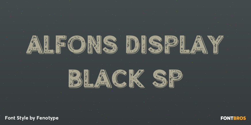 Alfons Display Black SP Poster