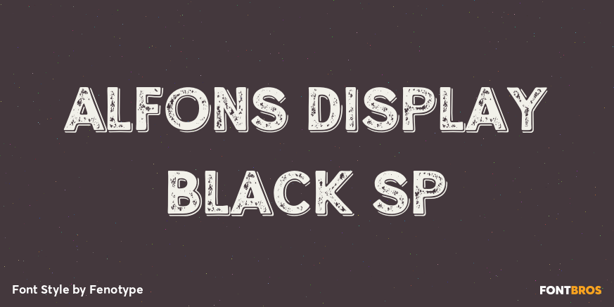 Alfons Display Black SP Poster