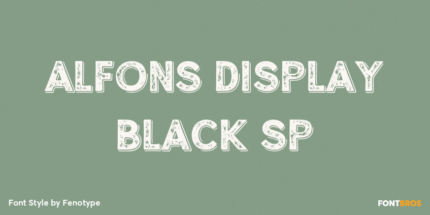 Alfons Display Black SP Poster
