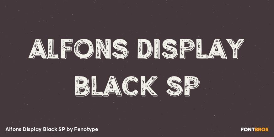 Alfons Display Black SP Poster