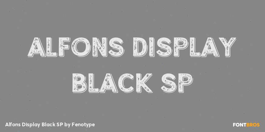 Alfons Display Black SP Poster