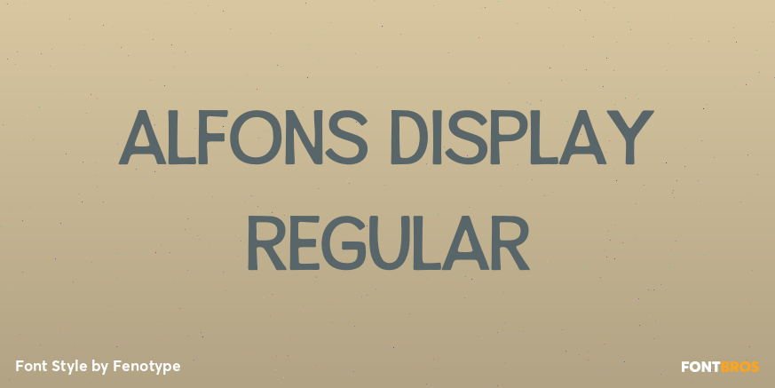 Alfons Display Regular Poster