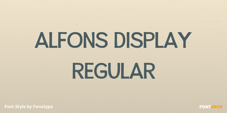 Alfons Display Regular Poster